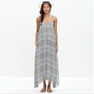 Madewell Blue Moroccan Tile Flowy Maxi Dress, size M